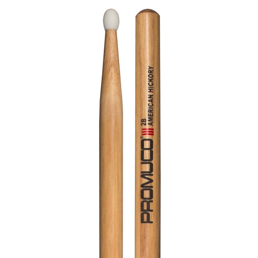 Promuco Drumsticks American Hickory Nylon Tip 2B