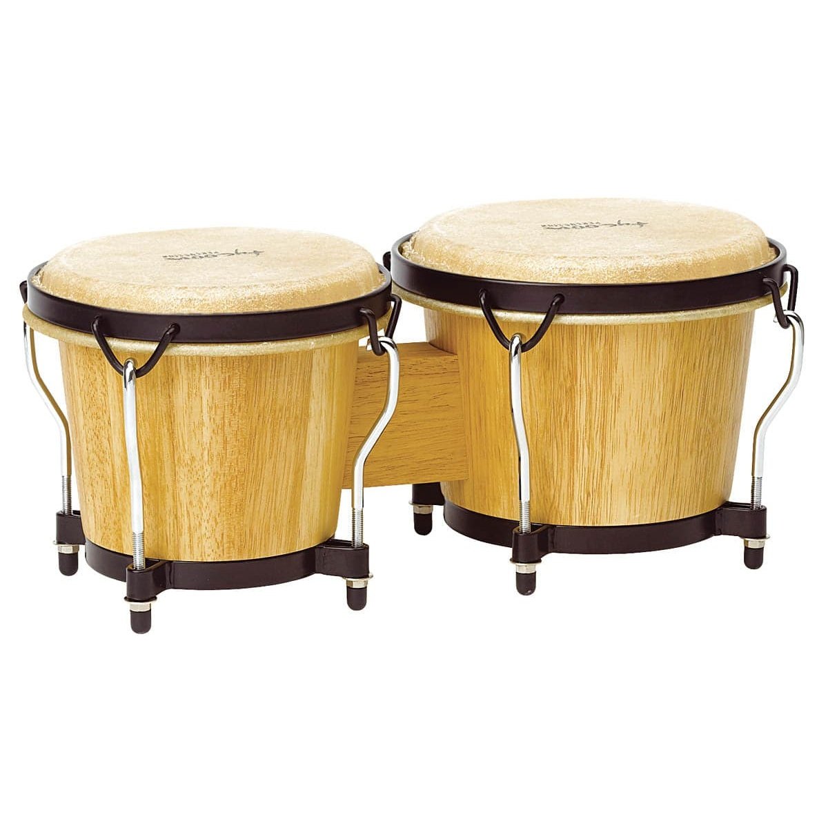 Tycoon Percussion Tycoon Ritmo Series Natural Bongo 6 & 7 Black Hardware