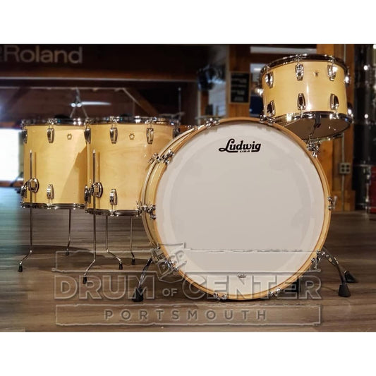 Ludwig Legacy Maple 4pc Bonham Drum Set Natural Maple Gloss