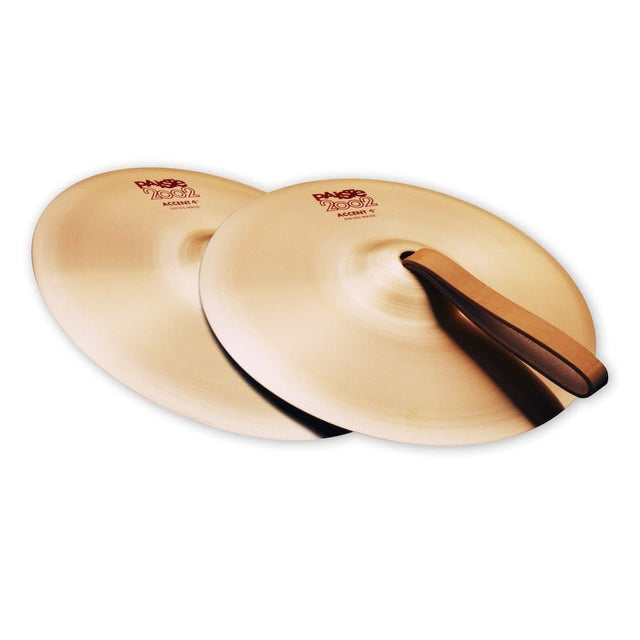 Paiste 2002 Accent Cymbal Pair w/ Leather Strap 4"