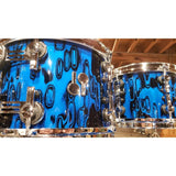 Sonor SQ2 Vintage Beech 4pc 22/10/12/16 Drum Set - Blue Tribal