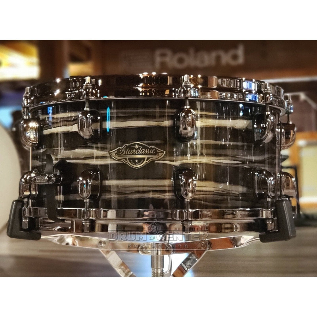 Tama Starclassic Walnut/Birch Snare Drum 14x6.5 Lacquered Charcoal Oyster