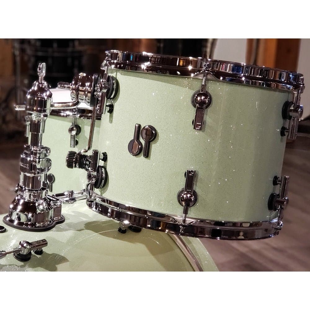 Sonor SQ2 Vintage Maple 3pc Drum Set Mint Sparkle