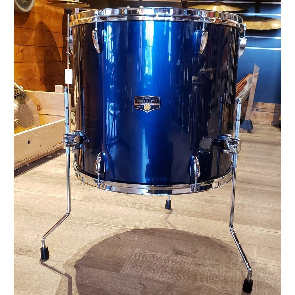 Tama Imperialstar Component Drums - 16x18 Floor Tom Hairline Blue - IEF18DHLB