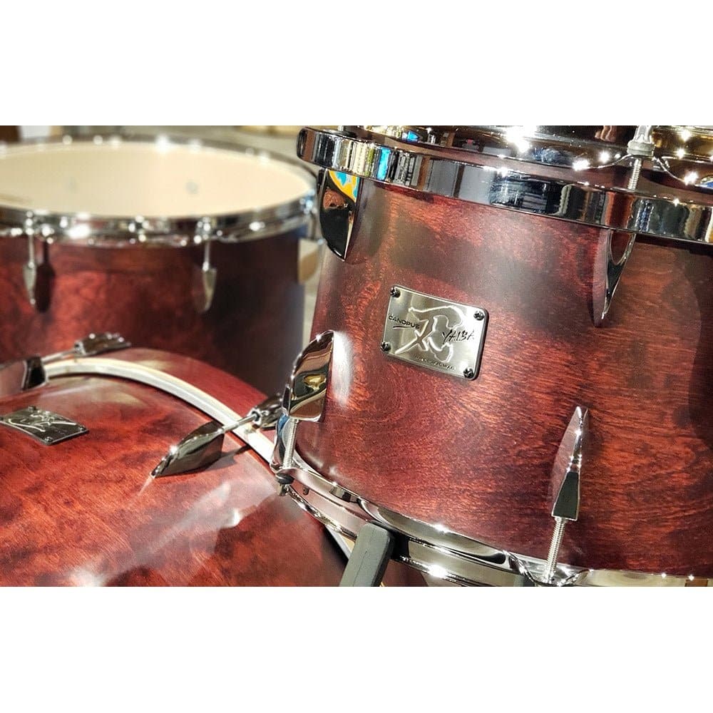 Canopus Yaiba 24 3pc Drum Set - Dark Wine Red Matte Lacquer - 24/13/16