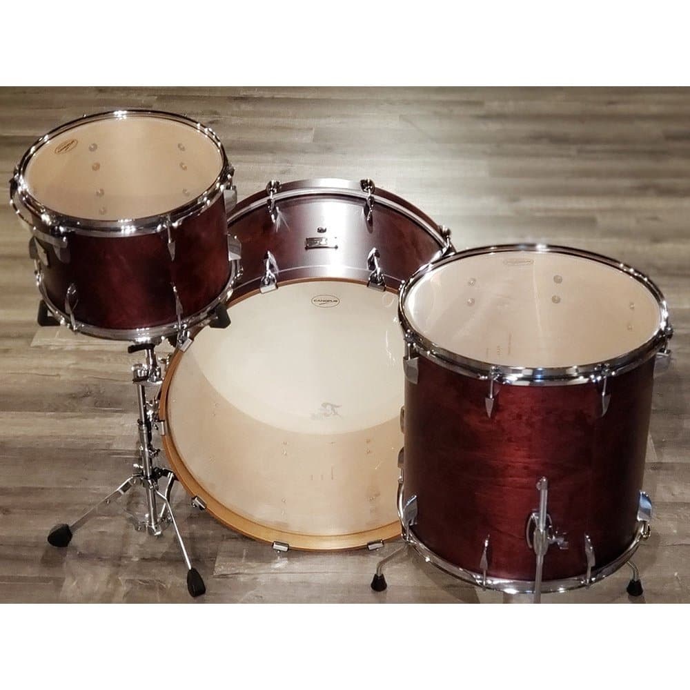 Canopus Yaiba 24 3pc Drum Set - Dark Wine Red Matte Lacquer - 24/13/16