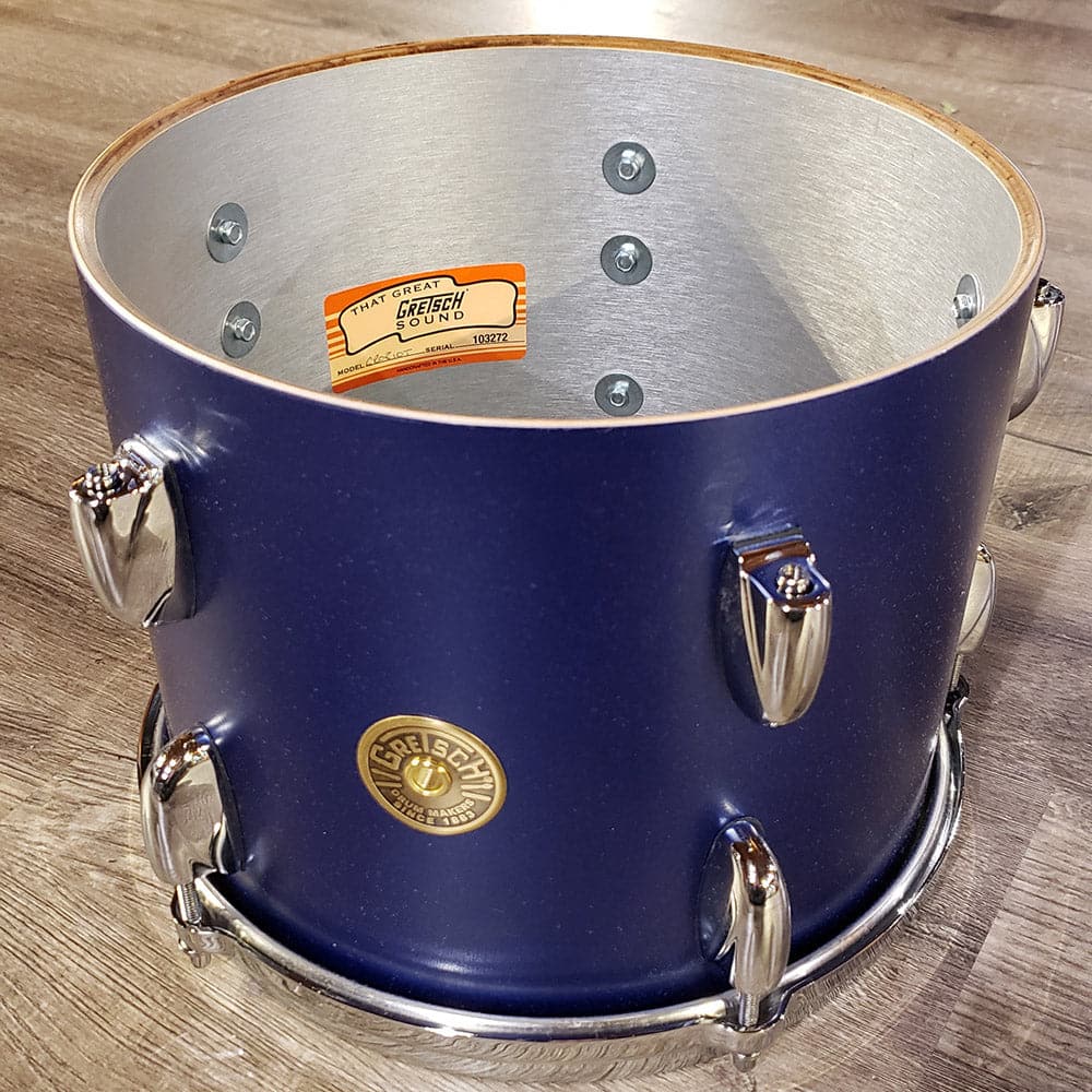 Gretsch USA Custom 5pc Drum Set Satin Mystic Blue