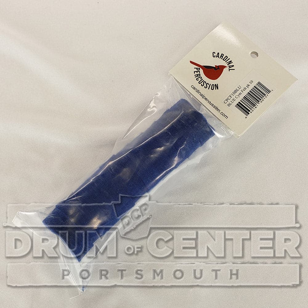 Cardinal Percussion Cymbal Felt 10 Pack - Blue