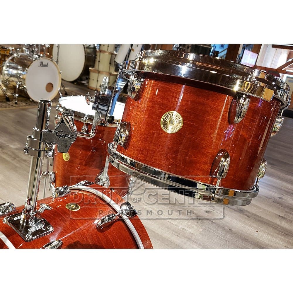 Gretsch USA Custom 3pc Jazz Drum Set 70s Dark Walnut Gloss