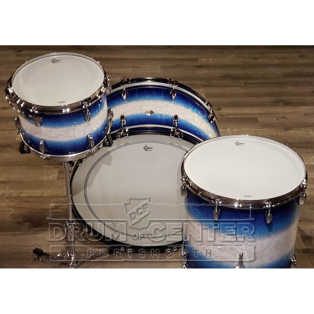 Gretsch Brooklyn 3pc Drum Set w/26BD Blue Burst Pearl