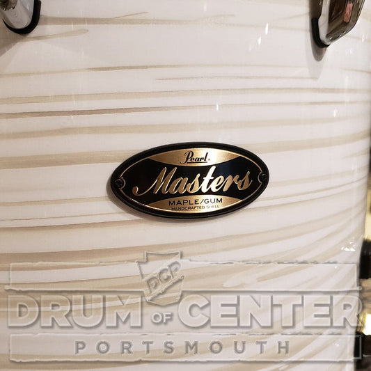 Pearl Masters Maple/Gum Floor Tom - 14x14 - Silver White Swirl