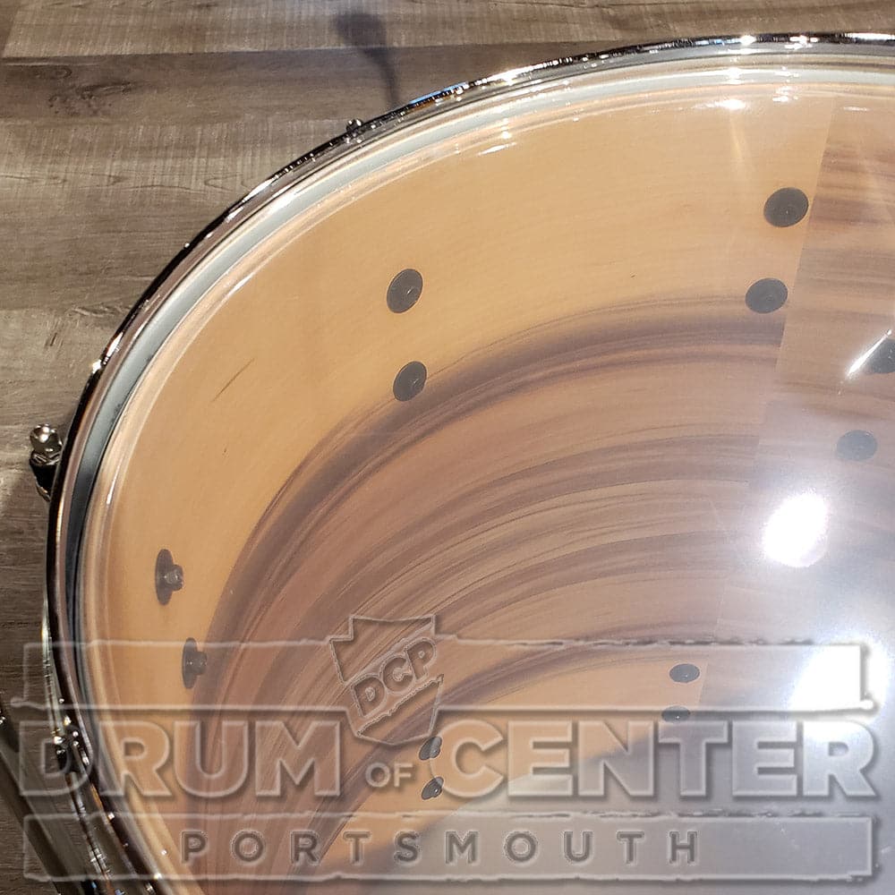 Pearl Masters Maple/Gum Floor Tom - 14x14 - Silver White Swirl