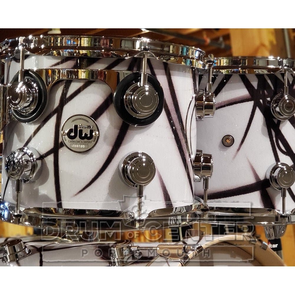 DW Collectors Maple 4pc Drum Set White Glass Contrails