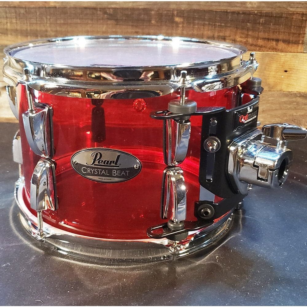 Pearl Crystal Beat 10x7 Rack Tom - Red  - DEMO MODEL