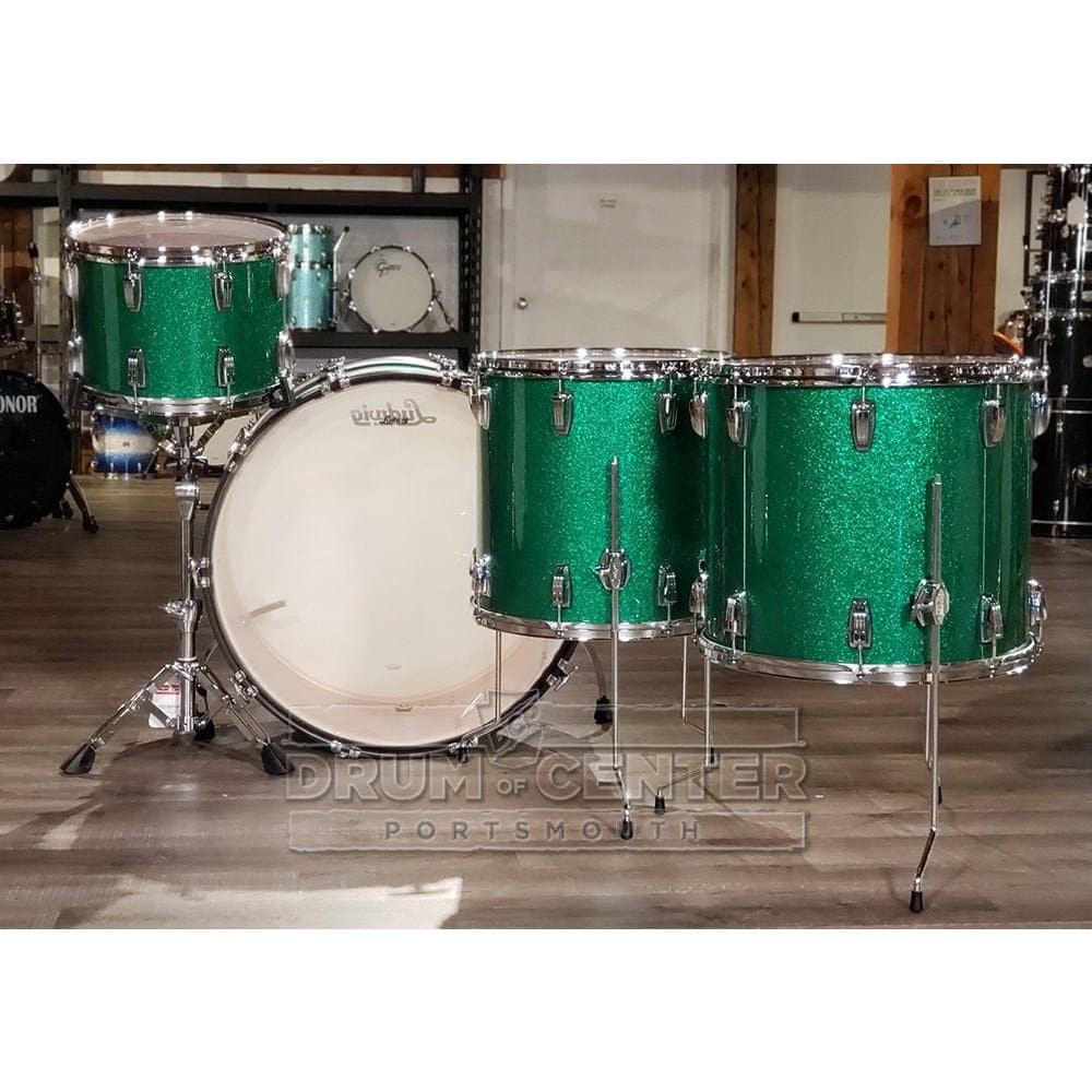 Ludwig Legacy Mahogany 4pc Bonham Drum Set Green Sparkle