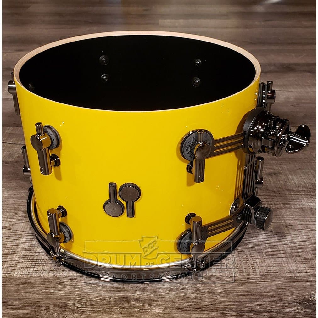 Sonor SQ2 3pc Medium Maple Drum Set - Solid Yellow Gloss w/Black Hardware