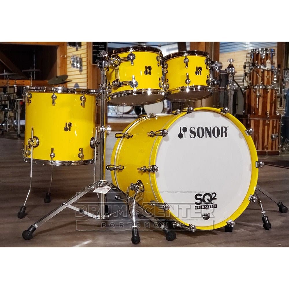 Sonor SQ2 4pc Vintage Maple Drum Set - Gloss Yellow
