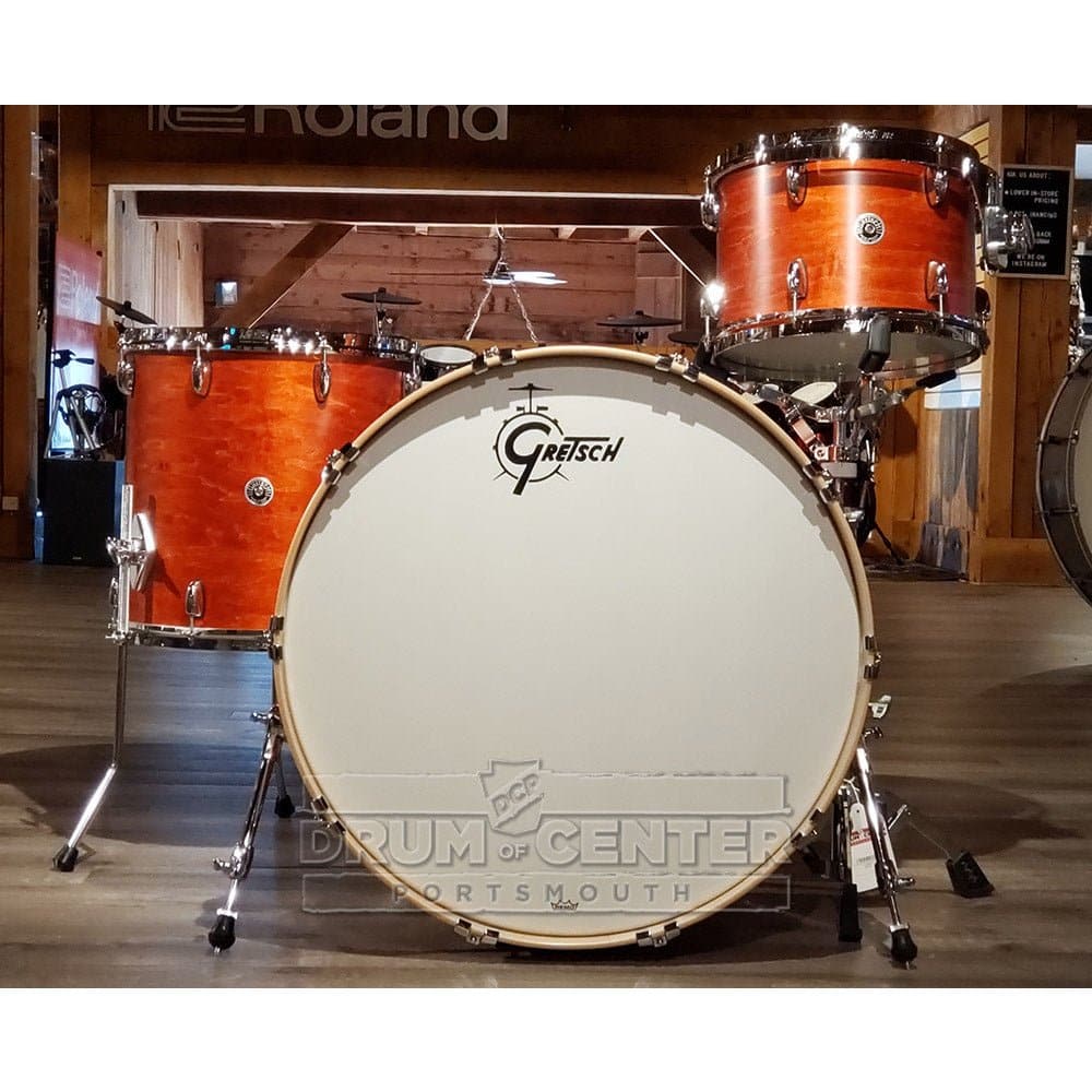 Gretsch Brooklyn 3pc Drum Set w/26BD Satin Burnt Orange