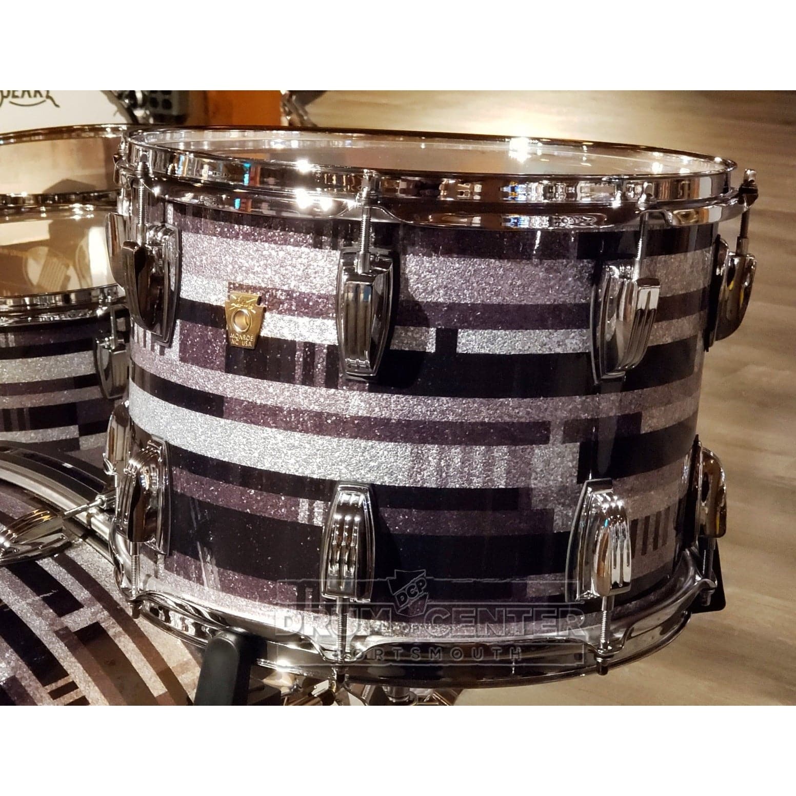 Ludwig Classic Maple 4pc Bonham Drum Set Digital Black Sparkle