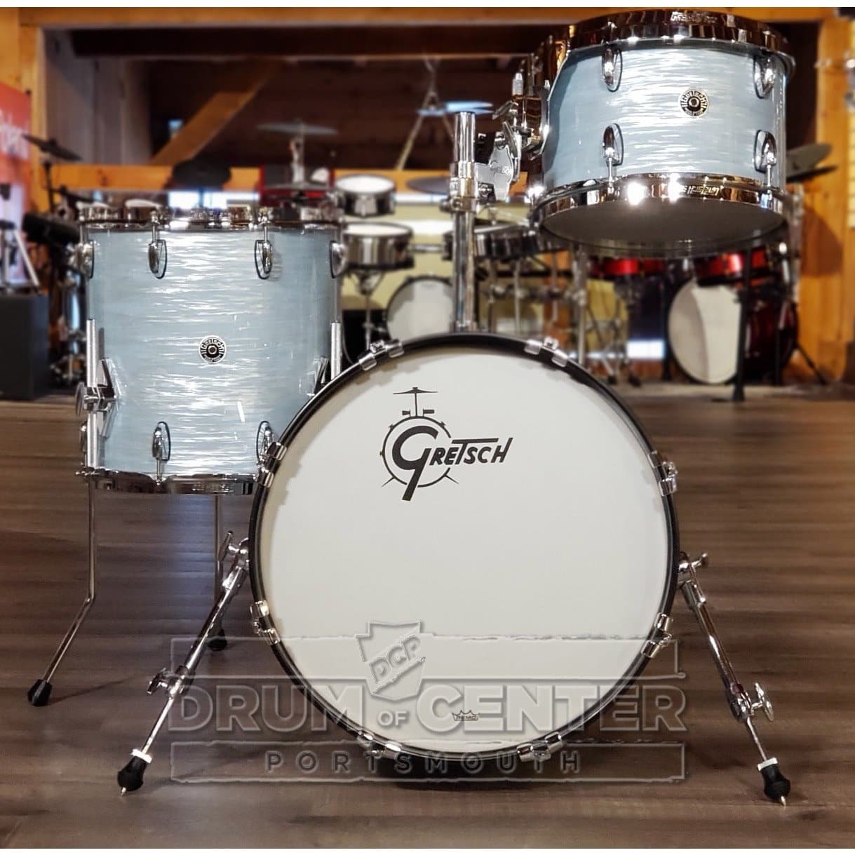 Gretsch Brooklyn 3pc Jazz Drum Set Vintage Oyster White