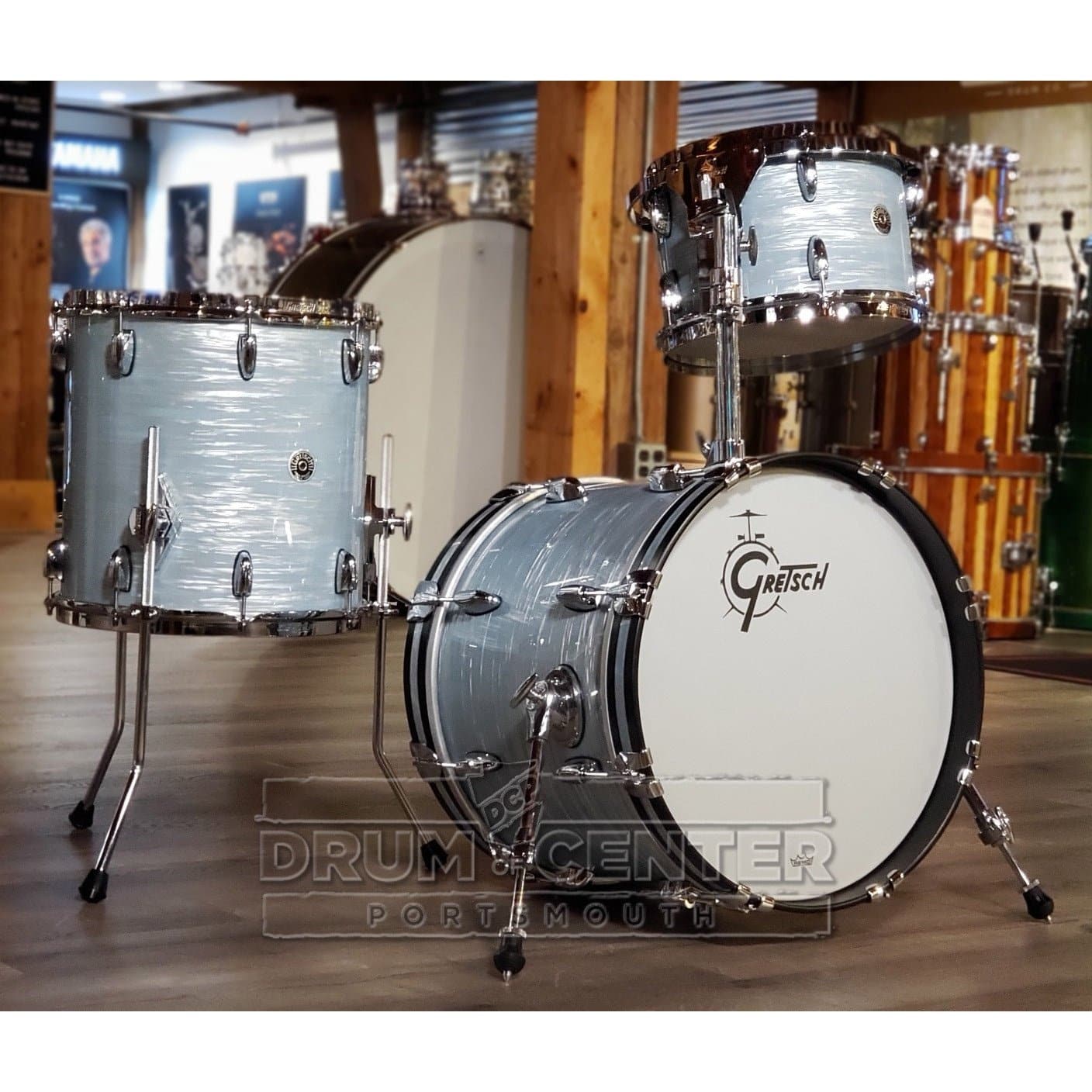 Gretsch Brooklyn 3pc Jazz Drum Set Vintage Oyster White