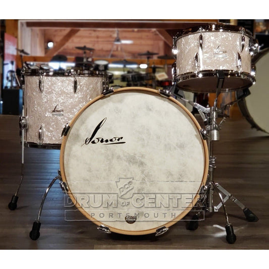 Sonor Vintage 3pc Drum Set 22/13/16 Vintage Pearl