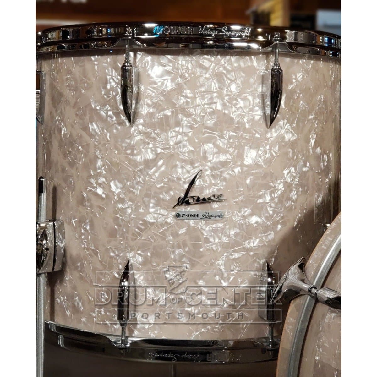 Sonor Vintage 3pc Drum Set 22/13/16 Vintage Pearl