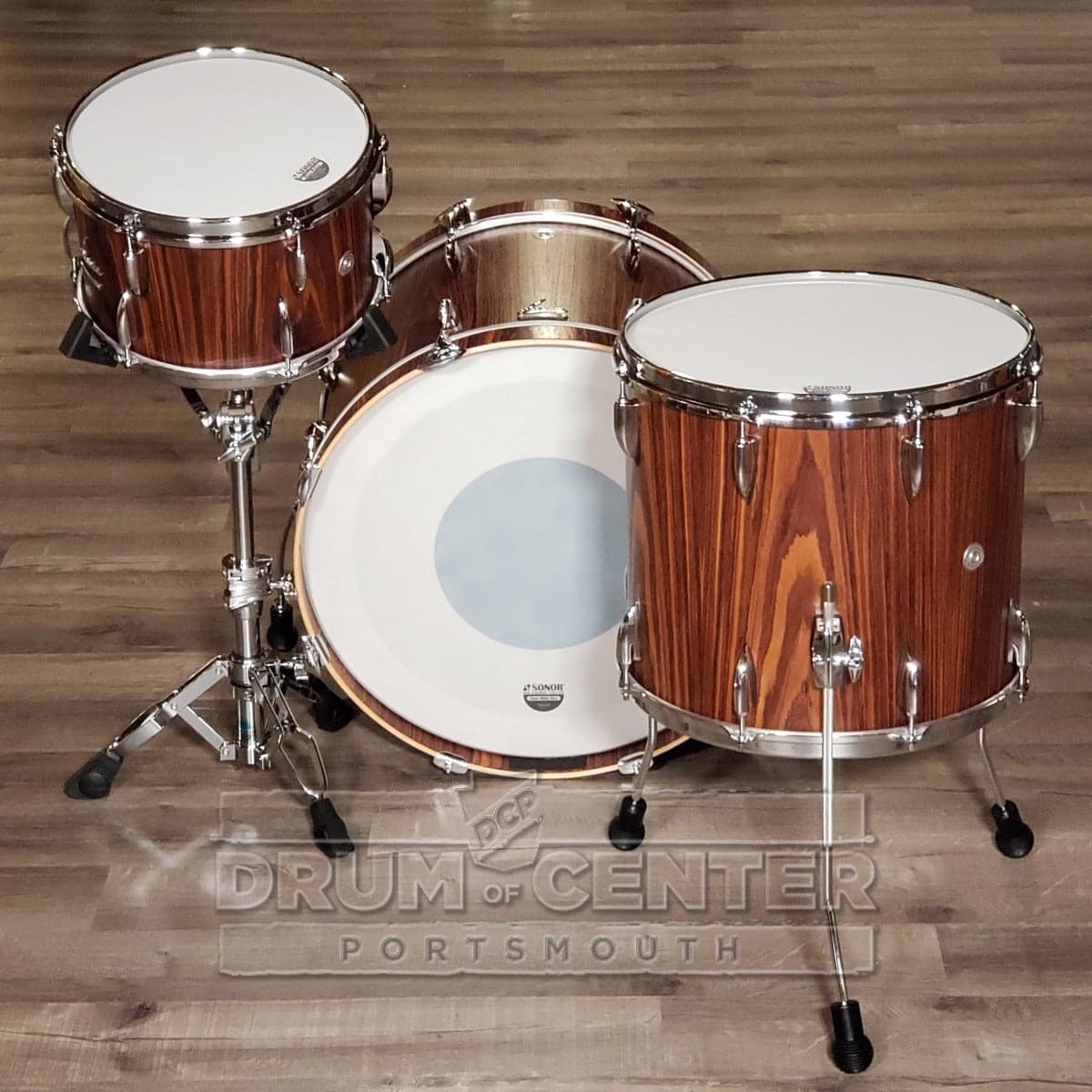 Sonor Vintage 3pc Drum Set 22/13/16 Rosewood Semi Gloss