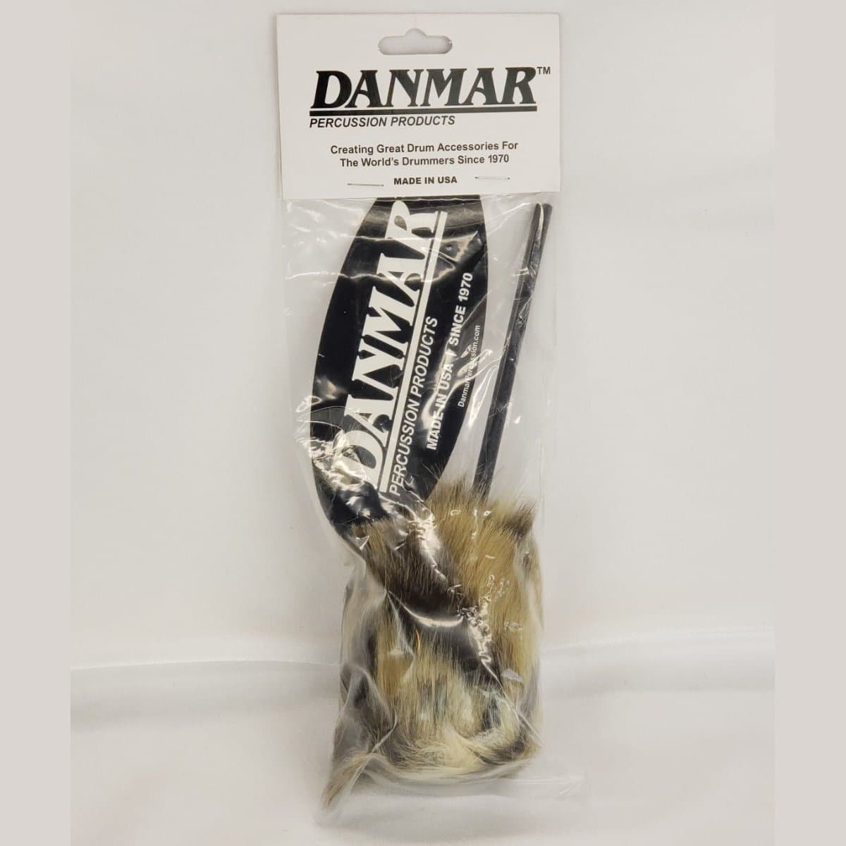 Danmar Furry Kick Beater, Tan Cheetah, Black Shaft