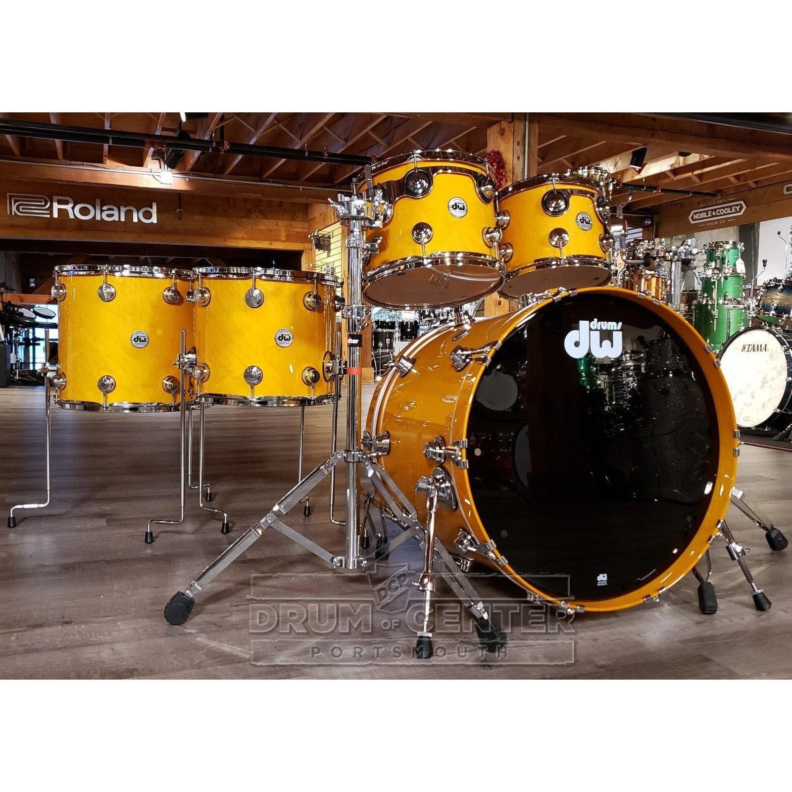 DW Collectors Pure Maple SSC 5pc Drum Set Butterscotch Lacquer