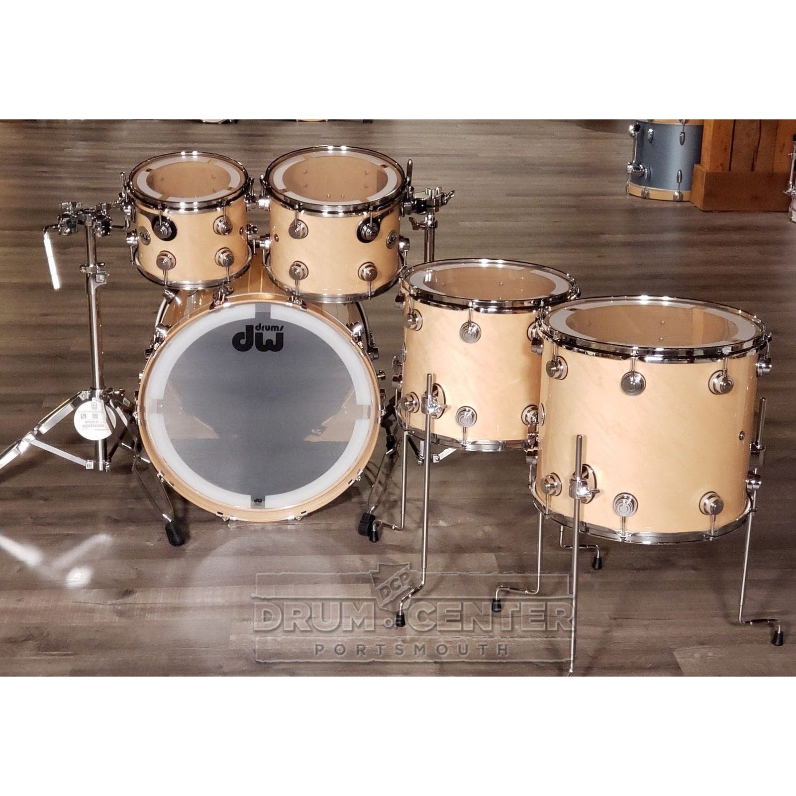 DW Collectors Pure Maple SSC 5pc Drum Set Natural Lacquer