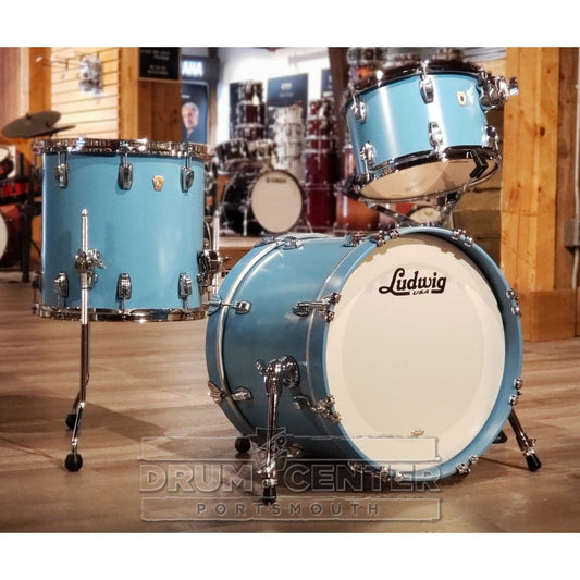 Ludwig Classic Maple Jazzette 3pc Drum Set Heritage Blue