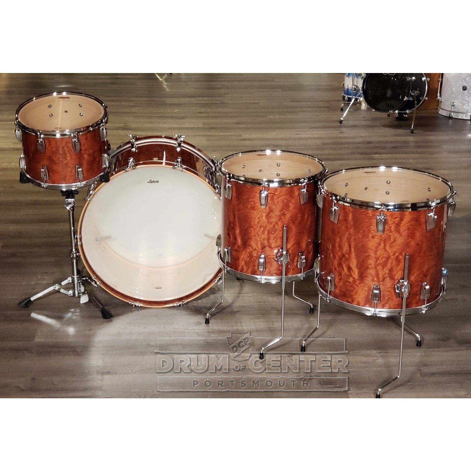 Ludwig Legacy Maple 4pc Bonham Drum Set African Bubinga | DCP