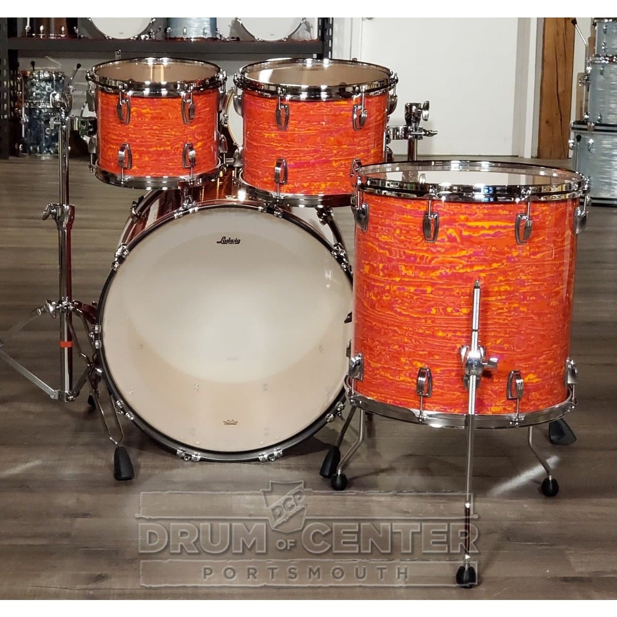 Ludwig Classic Maple Mod Drum Set Mod Orange