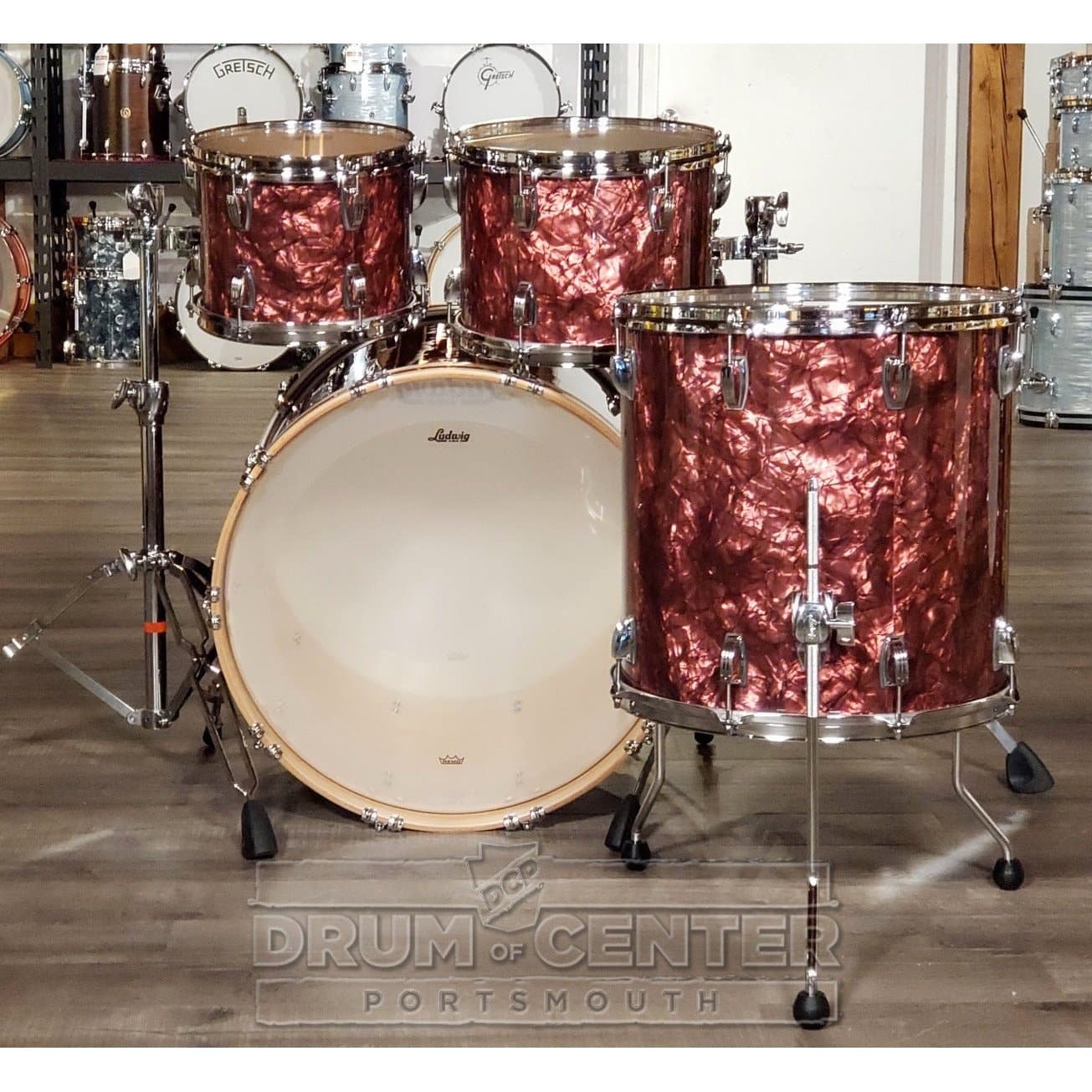 Ludwig Classic Maple Mod Drum Set Burgundy Pearl