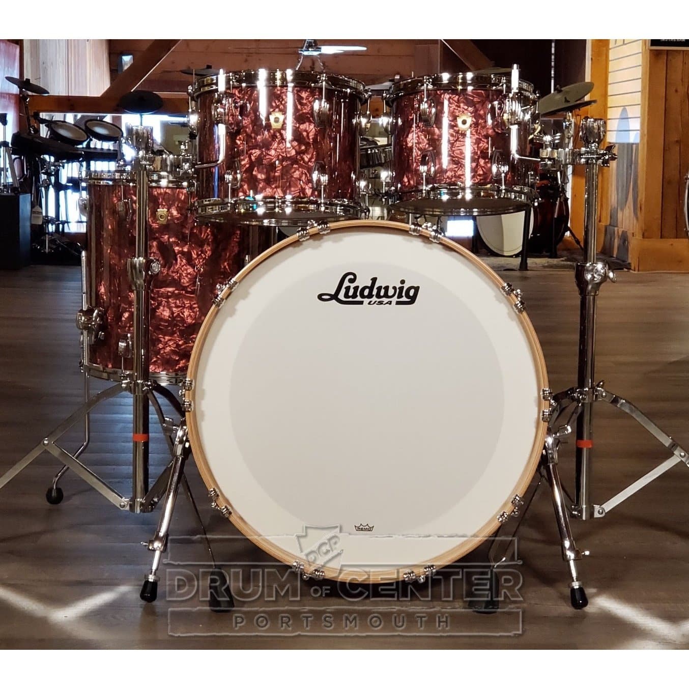 Ludwig Classic Maple Mod Drum Set Burgundy Pearl