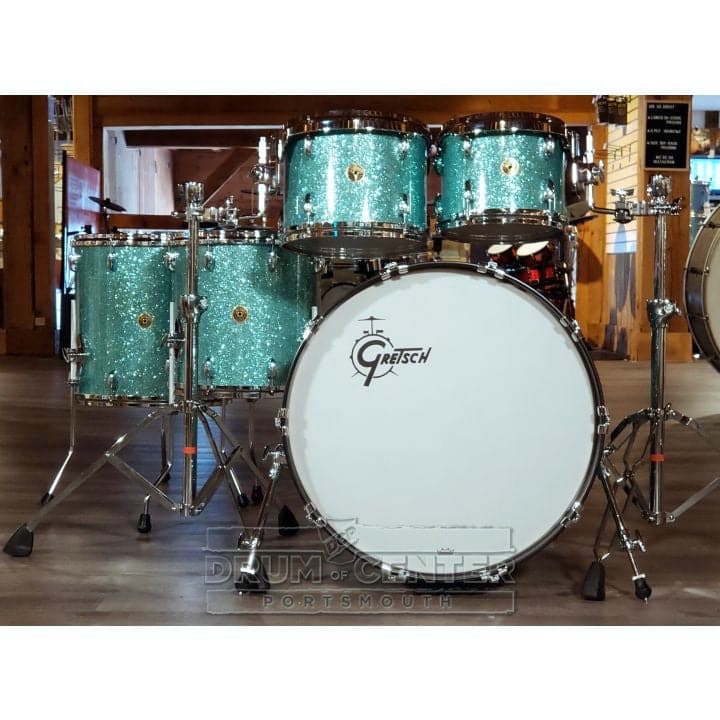 Gretsch USA Custom 5pc Drum Set Turquoise Glass