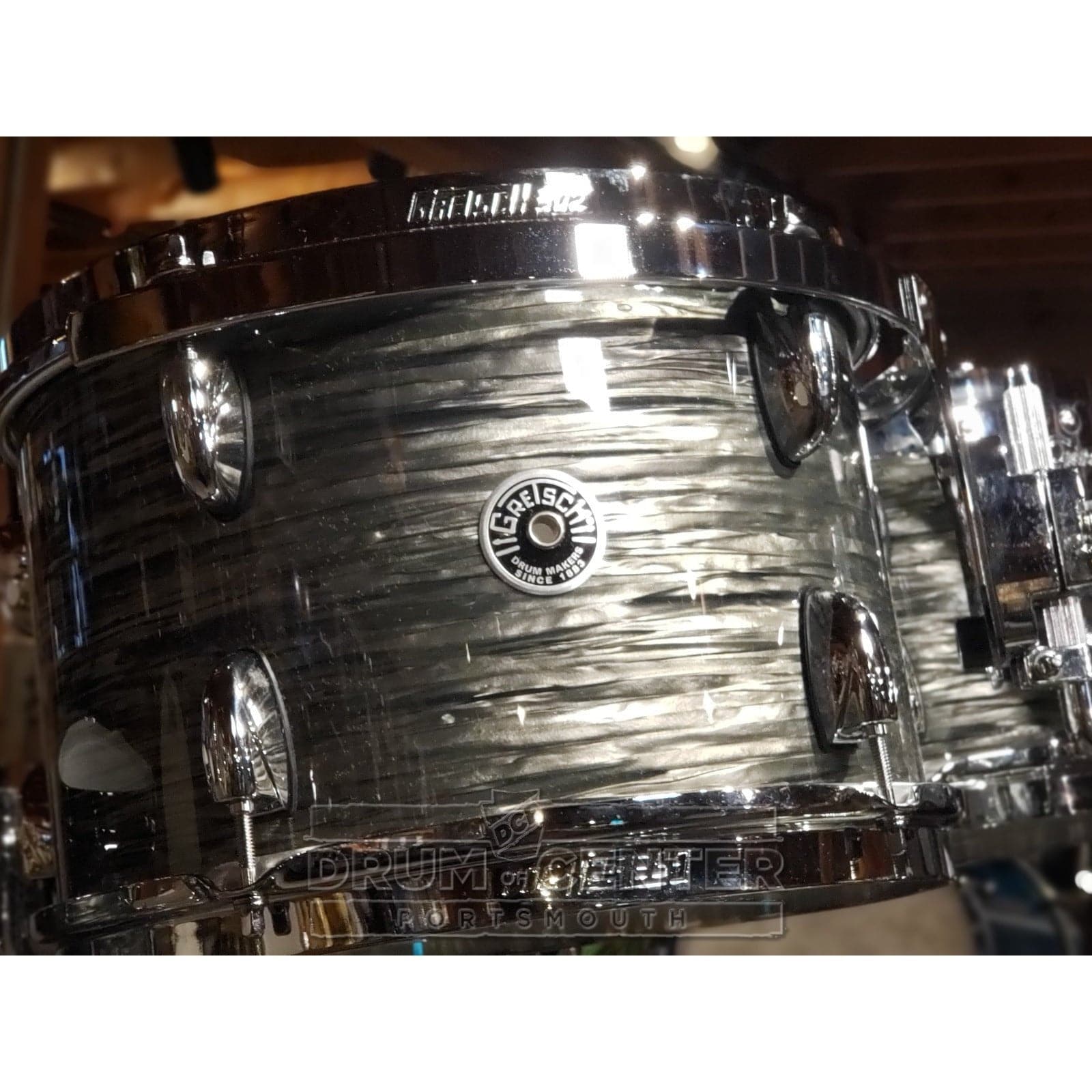 Gretsch Brooklyn 5pc Fusion Drum Set w/Double Tom Arm Grey Oyster