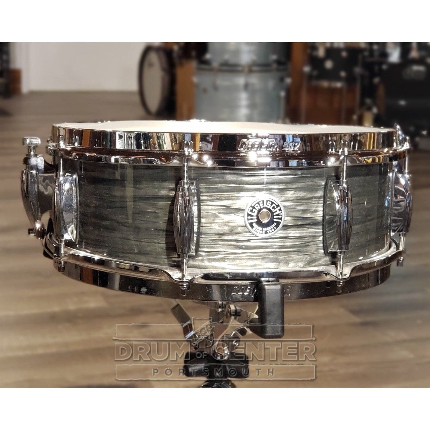 Gretsch Brooklyn 5pc Fusion Drum Set w/Double Tom Arm Grey Oyster