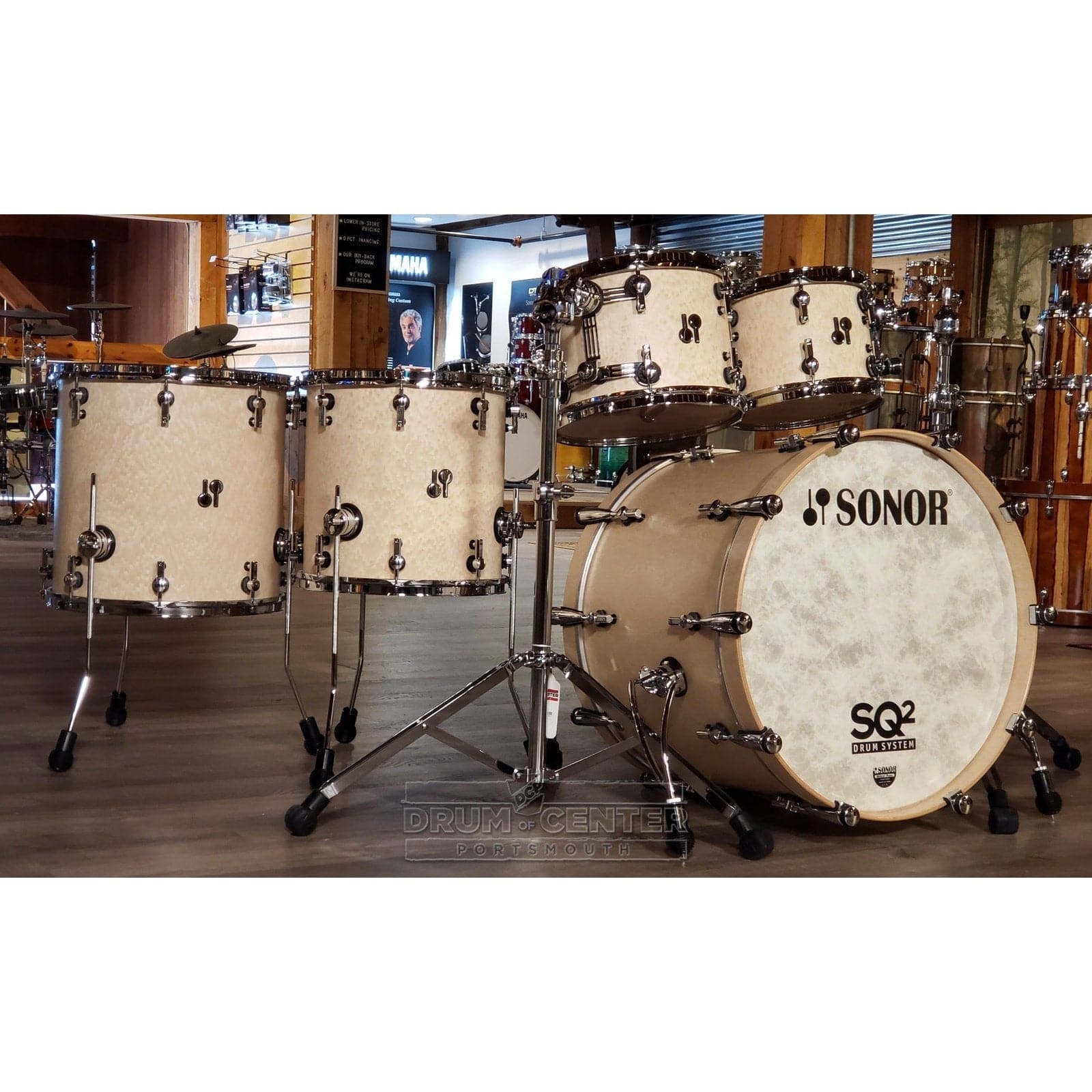 Sonor SQ2 5pc Drum Set Heavy Beech Birdseye Maple Semigloss