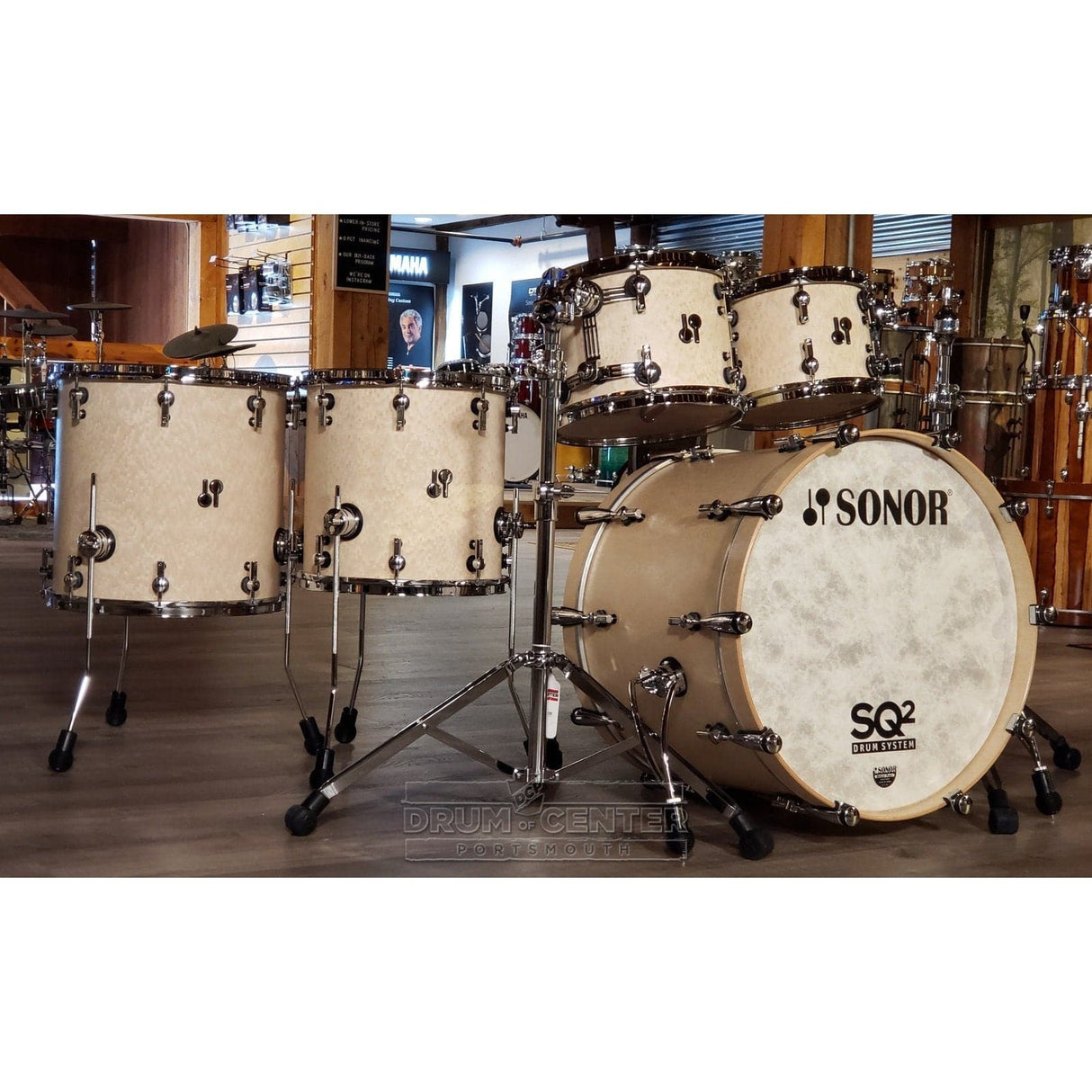 Sonor SQ2 5pc Drum Set Medium Birch  - Birdseye Maple Semigloss