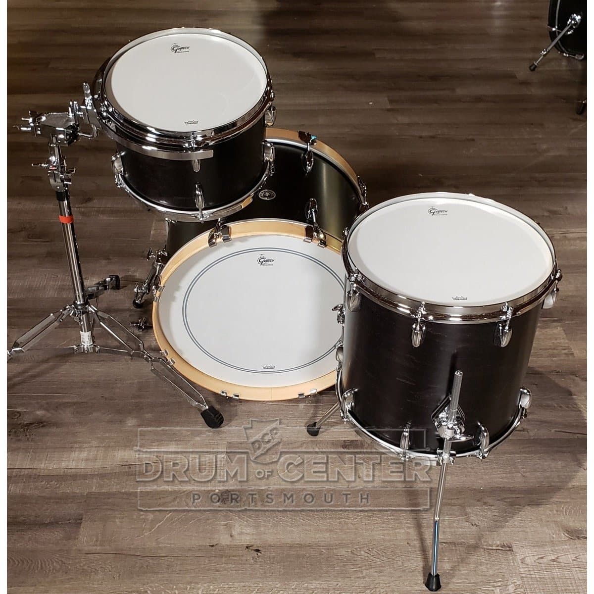 Gretsch Brooklyn 3pc Drum Set Satin Dark Ebony