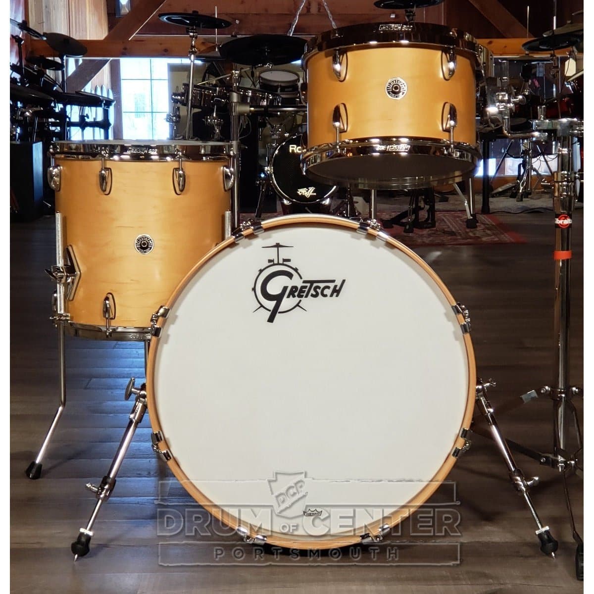 Gretsch Brooklyn 3pc Drum Set Satin Natural