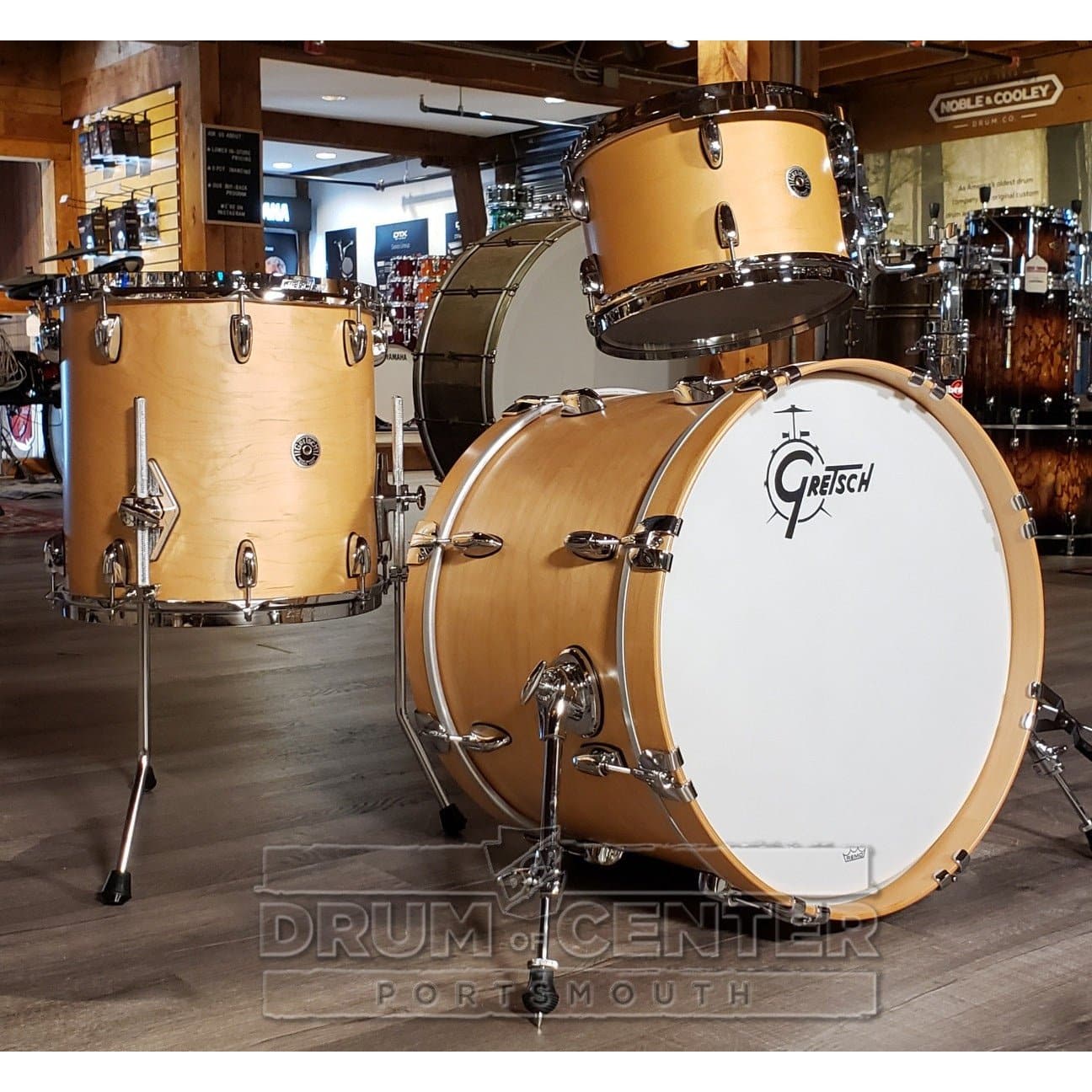 Gretsch Brooklyn 3pc Drum Set Satin Natural