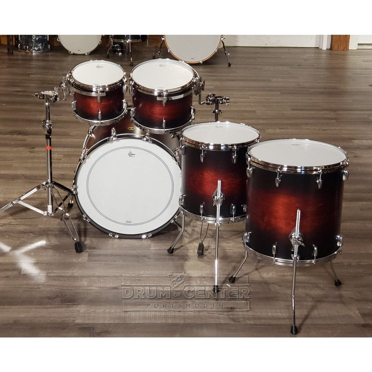 Gretsch USA Custom 5pc Drum Set Satin Chestnut Duco