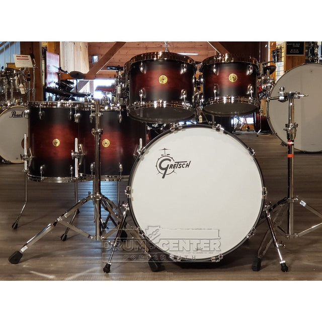 Gretsch USA Custom 5pc Drum Set Satin Chestnut Duco