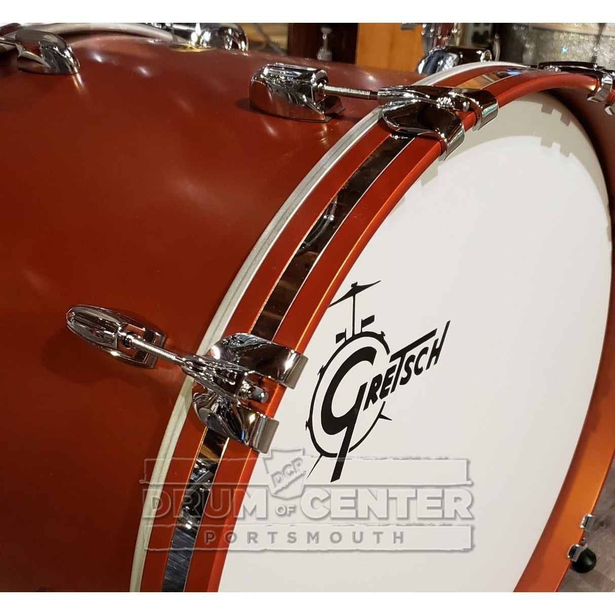 Gretsch USA Custom 5pc Drum Set Satin Copper