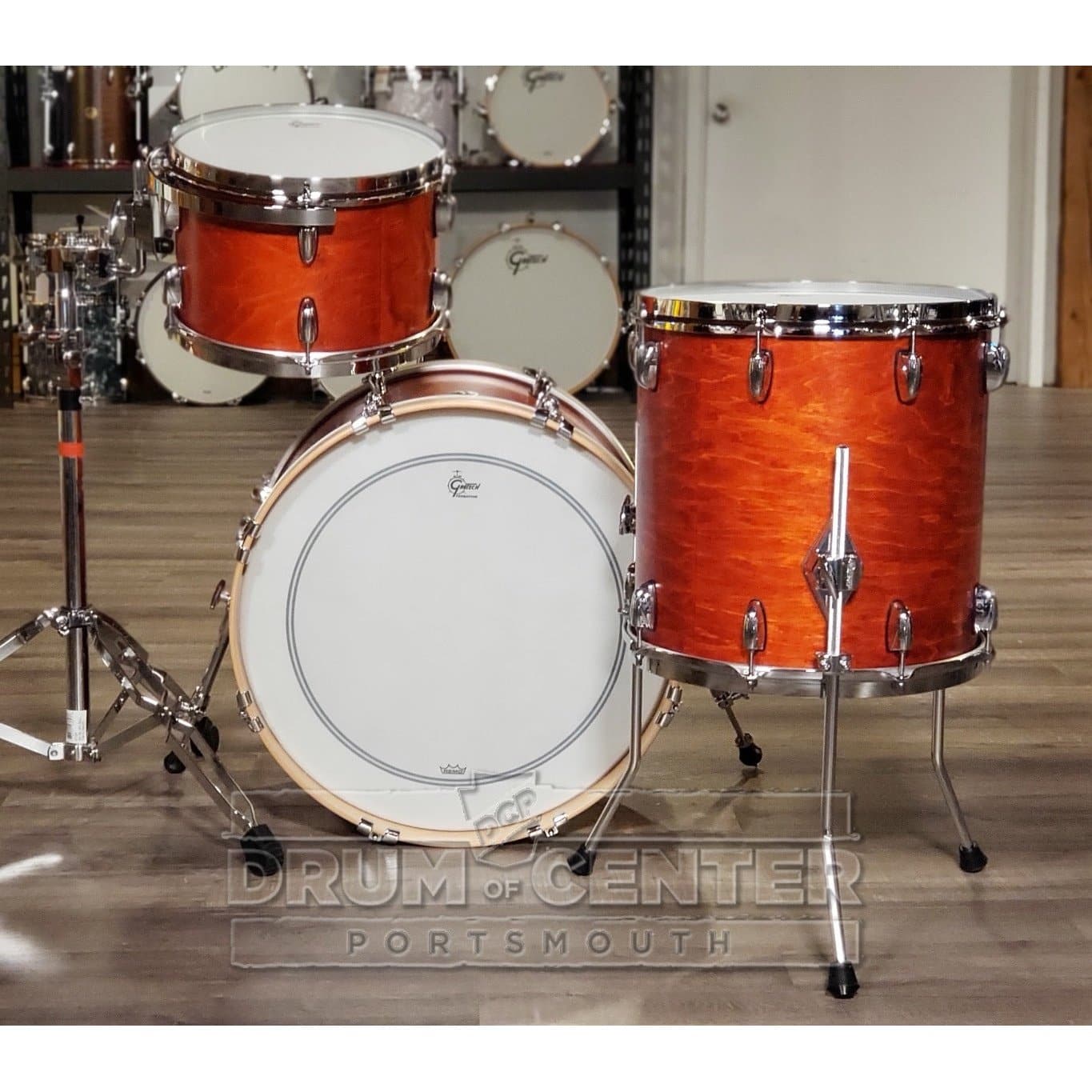 Gretsch Brooklyn 3pc Drum Set Satin Burnt Orange