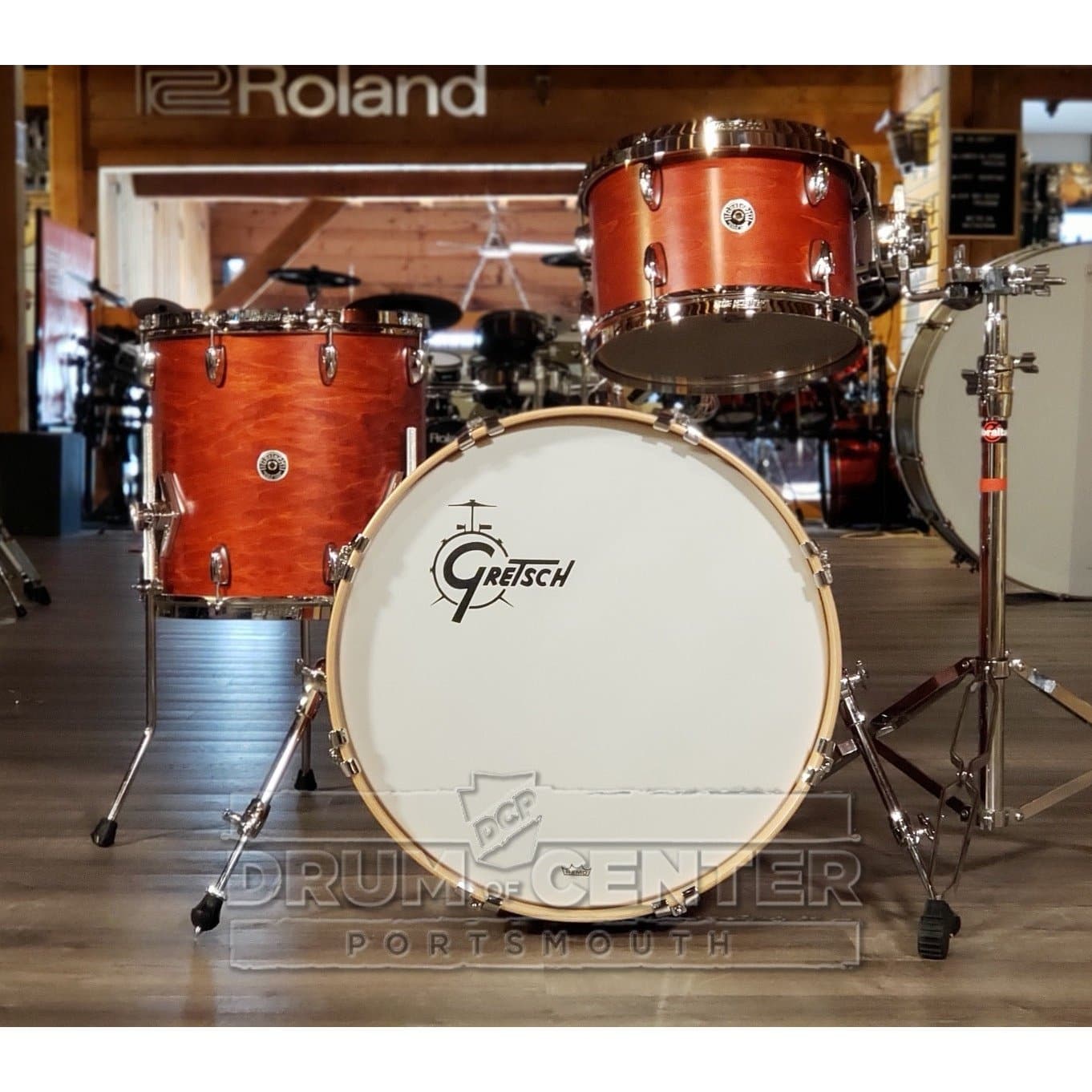 Gretsch Brooklyn 3pc Drum Set Satin Burnt Orange