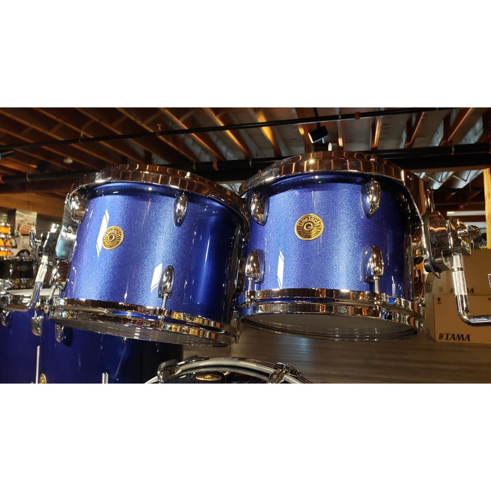 Gretsch USA Custom 5pc Drum Set Mystic Blue Gloss